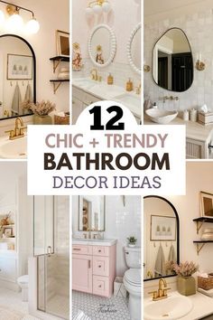 12 chic and trendy bathroom decor ideas