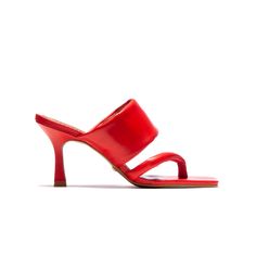 Red 40, Style Change, Made In Brazil, Creative Home, Heeled Mules, Red Leather, Fashion Art, Mule Shoe, Yves Saint Laurent