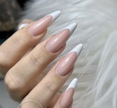 French Tip Acrylic Nails Long Almond, Long Nails French Tip Almond, French Gel Nails Long, Almond Long French Tip Nails, Almond Nails Long French, French Tips Long Almond, Long French Almond Nails, Long French Tip Nails Almond