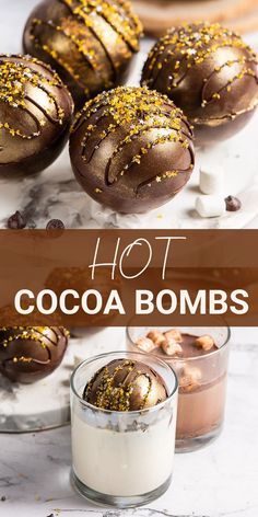 Hot Cocoa Bomb, Farm Cookies, Refreshing Drinks Recipes, Delicious Drink Recipes, Christmas Hot Chocolate, Healthy Drinks Smoothies, Pretty Dessert