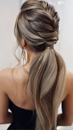 Prom Hairstyles For Long Hair, Bridesmaid Hair Down, Bridesmaid Hair Short, Summer Hairstyles For Medium Hair, Long Blonde, Low Ponytail, Smokey Eyes, Hairdo For Long Hair, Easy Hairstyles For Long Hair