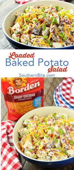 this loaded baked potato salad is so good and easy to make