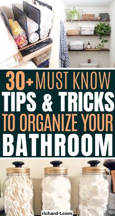 bathroom organization tips and tricks to organize your bathroom