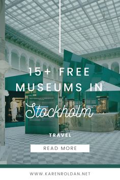 You'll find a list of free museums to visit in Stockholm. They're great for visitors or locals who want to explore the many different types of art that are available at no cost! Perfect if you're on a budget and looking for something affordable and fun to do while visiting Sweden's capital city. Stockholm Like A Local, Stockholm Places To See, Stockholm To Do List, Stockholm Visit, Stockholm Museum, Different Types Of Art, Backpack Through Europe