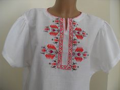 Embroidered blouse with traditional Bulgarian embroidery came from the centuries Bulgarian Embroidery, Womens Blouses, Embroidered Blouse, Bulgaria, Womens Clothing Tops, Blouses For Women, Art Collection, Bathing Beauties, Blouses