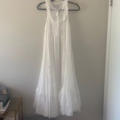 Nwot Keyhole Lace Bust-18’ Length-50’ Loose Wedding Dress, Flowy Maxi Dress, Urban Outfitters Dress, Me Time, Cotton Dresses, New Dress, Urban Outfitters, Colorful Dresses, Color White