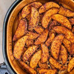 the food is cooked and ready to be eaten in the pot on the stove top