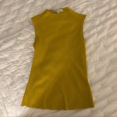 Never Worn! Chic Yellow Stretch Tops, Fitted Yellow Tops For Layering, Anthropologie Top, Anthropologie, Fast Delivery, Womens Tops, Women Shopping, Color