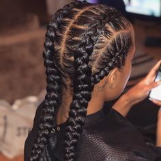 Straight Back Hairstyles, Two Braid Hairstyles, Feed In Braids Hairstyles, Feed In Braid, Two Braids, Vacation Vibes, Girls Braids