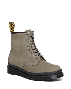 PRICES MAY VARY. Milled Nubuck WP is a water resistant soft tumbled nubuck with silky hand feel​ Hexagonal top eyelet and flecked laces​ Goodyear-welted lines are heat-sealed at 1,300°F and reinforced with the signature welt stitch Goodyear Welt, Kids Luggage, Luxury Store, Nubuck Leather, Pharmacy Gifts, Dr. Martens, Fashion Boots, Unisex Fashion, Special Features