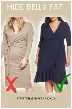 Dress For Big Belly Women, Dress For Fat Belly Women, Dresses For Big Belly Women, Apple Shape Fashion, Apple Shape Outfits, Elegant Classy Outfits, Apple Shape