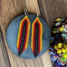 Colorful Seed Bead Earrings Fringe Chandelier Earrings Very - Etsy Fringe Chandelier, Bead Chandelier, Beaded Chandelier Earrings, Hippie Earrings, Beaded Chandelier, Indian Earrings, Handmade Jewelry Gift, Bohemian Earrings, Seed Bead Earrings