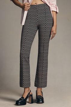 The Margot Kick-Flare Cropped Pants by Maeve Kick Flares, Cropped Trousers, New Wardrobe, Flare Pants, Cropped Pants, Pretty Outfits, Anthropologie, High Rise, Trousers