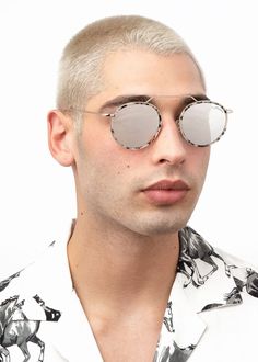 Wynwood Ace Sunglasses Modern Aviator Sunglasses For Summer, Modern Summer Aviator Sunglasses, Modern White Sunglasses With Metal Frame, Modern Aviator Sunglasses With Metal Round Frame, Male Eyes, Brown Flats, Designer Items, Upgrade Your Style, Round Sunglass Men