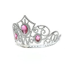 Shine bright and reign supreme with this stunning Silver Pink Rhinestone Tiara! This plastic tiara features large sparkly pink faux rhinestones. It's perfect for birthday or theme parties, Halloween and playing dress-up. This tiara is a must-have princess accessory. Size: 5.625"Lx4.75"Wx3"H. Egyptian Headpiece, Prom Headband, Music Festival Hair, Festival Hair Accessories, Crystal Hair Accessories, Bridal Hair Headpiece, Earring Kit, Rhinestone Tiara, Crystal Headpiece