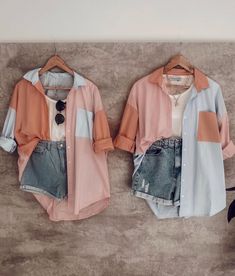 Cute Simple Aesthetic Outfits, Outfits For Early 20s Style, Current Mom Fashion, Cute Summer Clothes For Women, Midsize Outfits Big Bust, Spring Outfits Floral, Personal Style Aesthetic, Beach Theme Outfits, Two Color Shirt