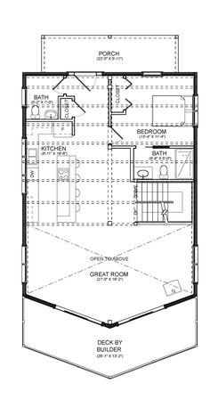 the floor plan for a small house