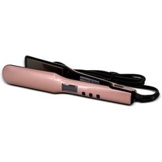 Pink Titanium Flat Iron Features: 1.75" Titanium Plates Digital display 8 feet cord Advanced heat technology and multiple heat settings Can heat up to 480 degrees Includes a flat iron bag Great for all hair types 30 second heat-up time Titanium Flat Iron, Pink Designs, Hair Textures, Best Flats, Canned Heat, Hot Tools, Hair Collection, Hair Game, Digital Display