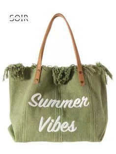 Embrace the essence of summer with our Summer Vibes Tote Handbag Purse! This oversized handbag purse is the epitome of effortless style, designed to accompany you on all your sunny adventures. Crafted with premium, lightweight materials, it's spacious enough to hold all your essentials and then some, making it perfect for beach days, picnics, or poolside lounging. The vibrant, summery colors and breezy design exude laid-back vibes, while the sturdy construction ensures durability for seasons to Tote Beach Bag, Embroidered Tote Bag, Embroidered Tote, Summer Tote, Sac Week End, Oversized Tote, Woven Tote Bag, Cute Tote Bags, Beach Tote Bags