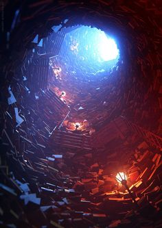 Cave of the forgotten Books by racoonart Kunst Inspiration, Have Inspiration, Fantasy Setting, Fantasy Places, Arte Fantasy, Environment Design, 판타지 아트, Environment Concept Art, Fantasy Inspiration