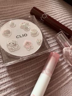 Korean Makeup Cosmetics, Clio Make Up Korean, Rom Nd Lip, Pink Korean Aesthetic, Pink Aesthetic Korean, Korean Lip Products, Korean Cushion, Cosmetics Aesthetic