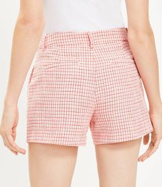 Petite Plaid Tweed Riviera Shorts Tie Waist Shorts, White Denim Jeans, Belted Shorts, Striped Jeans, Cut Off Jeans, Pleated Shorts, Denim Shorts Women