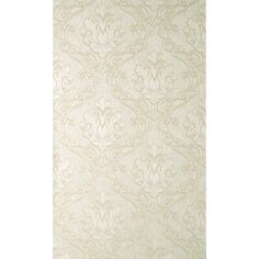 a white rug with an ornate design on it's side, in front of a white background