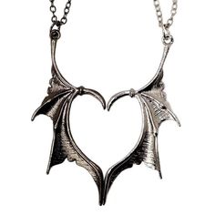 “Bat Wing Heart” Tattered Flittermouse Vampire Halloween Spooky Creepy Horror Scary Edgy Punk Rock Gothic Love Romance Couple Anniversary Family Friendship Two Tone Layered 2 Piece Puzzle Necklaces. Very Cool 2 Piece Two Tone Silver & Gunmetal Gray “Tattered” Bat Wing Necklaces. The “Thumbs” Hook Inward To Form The Top Two Mounds Of The Heart And The Bottom Tips Of The Wings Form The Bottom Point Of The Heart When They Are Placed Together (Like 2 Puzzle Pieces!). Can Be Worn Together/Layered By Two Bats In Love, Gothic Heart-shaped Necklace For Valentine's Day, Gothic Heart Pendant Necklace, Silver Emo Jewelry For Valentine's Day, Gothic Silver Heart Necklace, Gothic Heart Necklace For Valentine's Day, Gothic Heart Pendant Necklace For Halloween, Gothic Silver Heart Necklace For Valentine's Day, Punk Style Heart Necklace For Valentine's Day