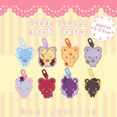 teddy tempus acrylic charms - screenshot