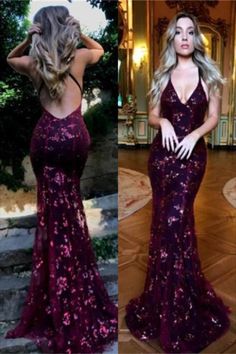 Jade Prom Dresses, Hot Prom Dresses, Wine Red Prom Dress, Prom Dress Backless, Backless Prom Dress, Burgundy Evening Dress, Dress Neck, Mermaid Sequin