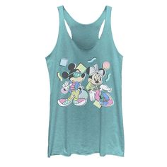 Get a throwback look in this Mickey & Minnie 80's style tank. © Disney Get a throwback look in this Mickey & Minnie 80's style tank top. © Disney Scoopneck SleevelessFABRIC & CARE Cotton, polyester Machine wash Imported Size: Small. Color: Tahiti Blue. Gender: female. Age Group: kids. Pattern: Graphic. Material: Cotton Blend. Disney 80s, Girls Rules, Mickey Mouse And Friends, Tank Girl, Disney Ladies, Disney Outfits, Mickey And Friends, 80s Fashion, Amazon Women