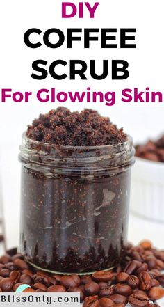 This DIY coffee scrub will exfoliate your skin and make it soft, smooth and glowing. It provides various benefits like reducing cellulite, fine lines, wrinkles, improving blood circulation, moisturize skin and more. This coffee scrub recipe include essential oils and is easy to make at home. Read on to know how to make it at home. #coffeescrub #coffeescrubrecipe #bodyscrub #homemadescrub Scrub For Glowing Skin, Coffee Scrub Recipe, Vanilla Salt, Coffee Scrub Diy, Homemade Skincare, Coffee Face Scrub, Scrub Diy, Bath Items