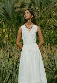 Ciao Lucia Maja Dress White Ciao Lucia, Flamboyant Natural, Midi Wrap Dress, Dress White, Wrap Dress, White Dress, Product Launch, How To Wear, White