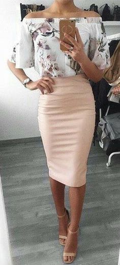 Pink Pencil Skirt, Mode Casual, Beauty Dress, Maxi Skirts, Cute Summer Outfits, Work Attire