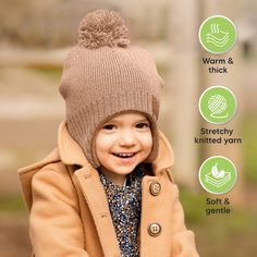 Enjoy outdoor playtime comfortably with KeaBabies Muff Baby Beanies. With added soft fleece layer and ear-hugging flaps, this baby hat fits snugly and securely during active play. This machine-washable winter hat offers endless warmth for your baby girls, boys, toddlers, infants, and newborns. Dual-layer warmth: soft stretchy yarn and warm fleece layers Ear-hugging flaps to keeps ears protected Cute and stylish baby winter hat with added pom Infant beanies for boys and girls aged 0 to 36 months Baby Winter Hat, Hats For Kids, Hat For Baby, Silicone Baby Bibs, Girls Winter Hats, Baby Winter Hats, Toddler Pillowcase, Newborn Hats, Baby Washcloth