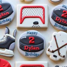 Hockey Pucks Cookies, Hockey Cupcakes, Hockey Birthday Cake, Sports Themed Cakes