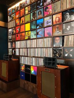 a room filled with lots of different types of records