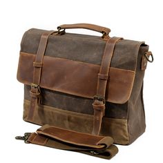 Vintage Messenger Bag, Cheap Crossbody Bags, Laptop Messenger Bags, Leather And Canvas, Messenger Handbags, Canvas Messenger Bag, Messenger Bag Men, Vintage Canvas, Leather Briefcase