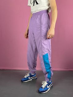 90s Vintage Men's Track Pants - Size 38/40 S Purple Retro Nylon Sport Pants | eBay Purple Retro, Active Wear Pants, Sport Pants, 90s Vintage, All Pictures, Track Pants, Vintage Men, Ukraine, Active Wear