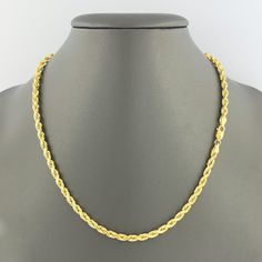 D E S C R I P T I O N : Our rope chains are made from 14k solid gold guaranteeing you an attractive & luxurious appearance. Each link has a unique diamond-cut design creating that extra shine at any angle light touches it. The rope chain is precisely made with professional & expert craftsmanship. This simple yet modern necklace is a must-add to your jewelry collection making it a perfect piece to stack with other necklaces or wearing it alone. Your chain is nicely packaged in an exquisite neckla Luxury Jewelry With Rope Chain Link, Luxury Rope Chain Link Jewelry, 14k Gold Rope Chain Luxury Necklace, Luxury 14k Gold Rope Chain Necklace, White Gold Rope Chain Necklace, Diamond Cut Link Chain Necklace For Anniversary, Yellow Gold Jewelry With Rope Chain Link, Yellow Gold Rope Chain Jewelry For Anniversary, Formal Oval Link Rope Chain Jewelry