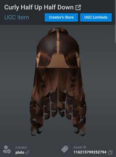 an image of some hair that is being displayed on the webpage for users to view