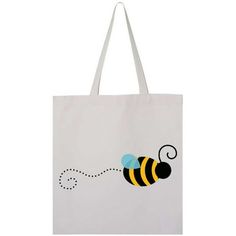 Honey Bee Tote Bag. Light Weight 6oz 100% Cotton Tote Bag. 14.5"W x 15.5"H, handles are 20" in length. Tote Bag. Size: one size.  Color: White.  Gender: female.  Age Group: adult. Large White School Bag, Large Eco-friendly School Bag, Tote Bag Size, Bag Light, Reusable Grocery Bags, Cotton Tote Bag, Small Tote, Wristlet Wallet, Wallet Bag