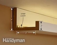 an overhead view of a bathroom mirror with the light on and measurements in front of it