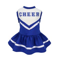 a cheerleader dress with the word cheer on it