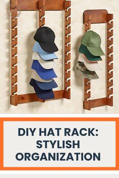 DIY Hat Rack: No more messy hats! Create a trendy, functional hat rack with this easy DIY guide.