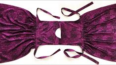 a woman's purple bra with matching straps on the front and back, made from crushed velvet