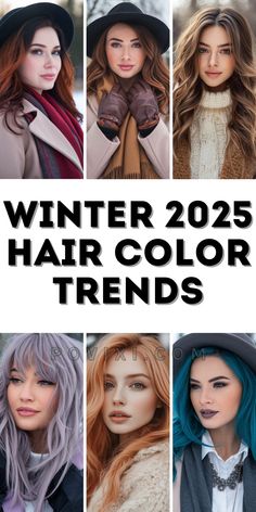 Get inspired by these 34 winter 2025 hair color trends for women, featuring ideas for blondes, brunettes, dark hair, and long or shoulder-length styles perfect for the season Winter Hair Color Trends, Hair Colour For Green Eyes, Dark Fall Hair Colors, Hair Color For Fair Skin, Warm Hair Color, Dark Fall Hair, Fall Winter Hair Color, Long Hair Trends, Colored Curly Hair