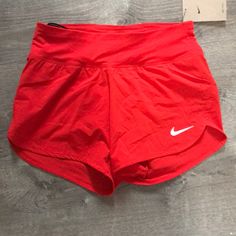 Brand New With Tags Red Size Small White Size Medium (But Fit Like A Small) These Are The Perfect Running Shorts With Ventilation Along The Sides, Lined With Underwear So You Don’t Need Any, Small Pocket In The Back, Place For Ipod Or Phone, Light Breathable Material And Fire Red So Everyone Will See You Coming. Retail For $50 Each Red Nike Shorts, Red Athletic Shorts, Dance Class Outfit, Outfit Outer, Phone Light, White Nike Shorts, Class Outfits