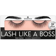 PRICES MAY VARY. DREAM LASHES: Get the lashes of your dreams with the Lash Like a Boss False Lashes from essence! With their flexible lash strip, the lashes are easy to apply and trim, if needed. WITH LASH GLUE: Each pair of lashes comes with a long lasting lash glue. Simply apply a thin layer of glue along the lash band and wait 30 seconds to set. Place the lashes close to your natural lash line and gently press down. REUSABLE: For removal, gently peel lashes off. Clean lashes with eye makeup r Clean Lashes, 3d Lashes, Lash Glue, Manicure Y Pedicure, Strip Lashes, Natural Lashes, False Lashes, Like A Boss, Paraben Free