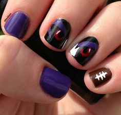 Baltimore Ravens Nails - Playoffs Week 2 - Ravens Eyes Serenity Nails, Pink And White Nails, Nails 2020, Manicures Designs, Beauty And Fashion